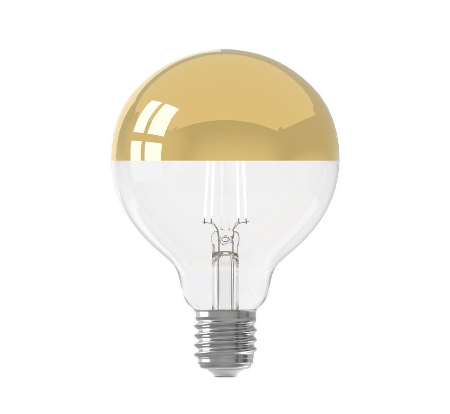 LED-Lampe Filament - Halbspiegel Gold - G95 - E27 - 250 lm - 2300K - Dimmbar