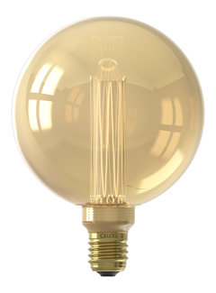 Calex LED lamp - Crown G125 Globe - E27 | Goud