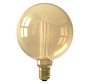 LED Filament - Crown Goud - Globe G125 - E27 - 3,5 W - 120 lm - 1800K - Dimbaar