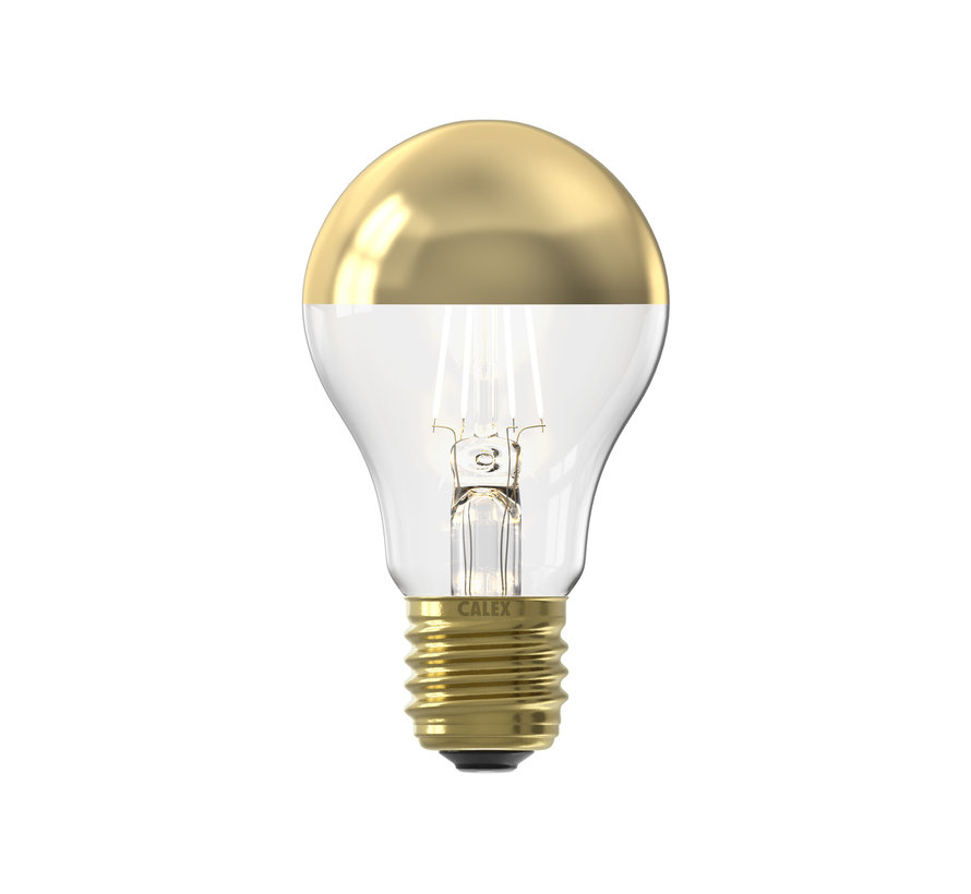 LED light Straight Filament - Gold Bowl-mirror lamp - A60 / Pear - E27 - 4W - 180 lm -1800K - Dimmable