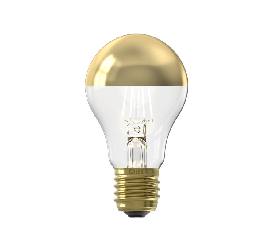 LED Straight Filament Kopspiegellamp Goud - A60 - E27 - 180 lm - 1800K - Dimbaar