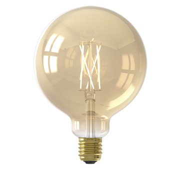 Calex SMART LED Light - G125 Globe - E27/7W | Gold