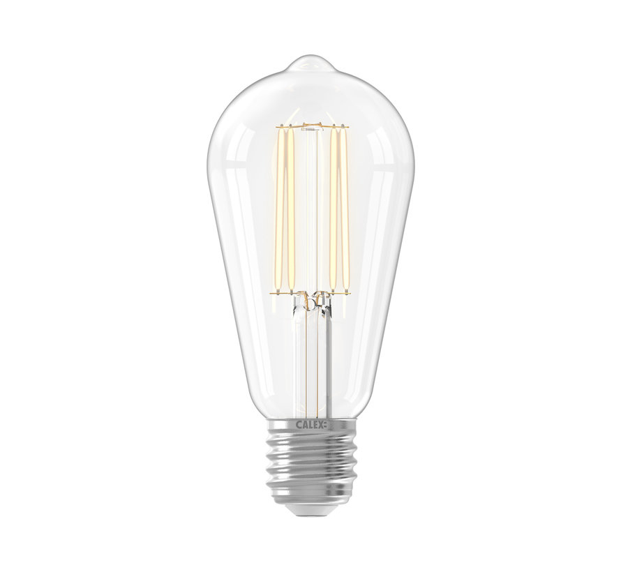 Clear LED Bulb ST64 Squirrel Cage E27