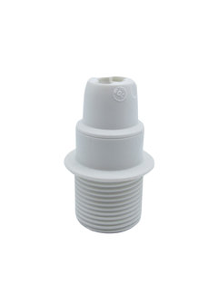 Kynda Light Plastic Lampholder E14 with flange | White