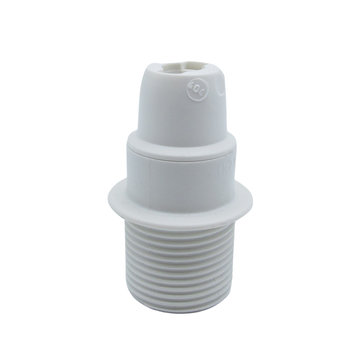 Kynda Light Plastic Lampholder E14 with flange | White