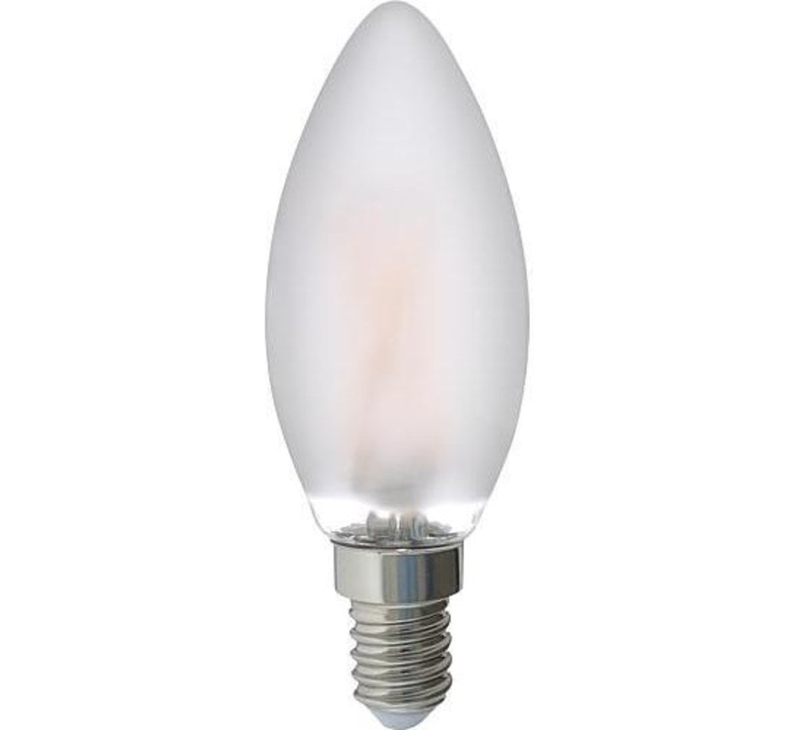 LED Filament candle lamp frosted - E14 - 5W - 620lm - 2700K - dimmable