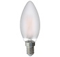 LED Filament candle lamp frosted - E14 - 4,5W - 480lm - 2700K - warm white - not dimmable