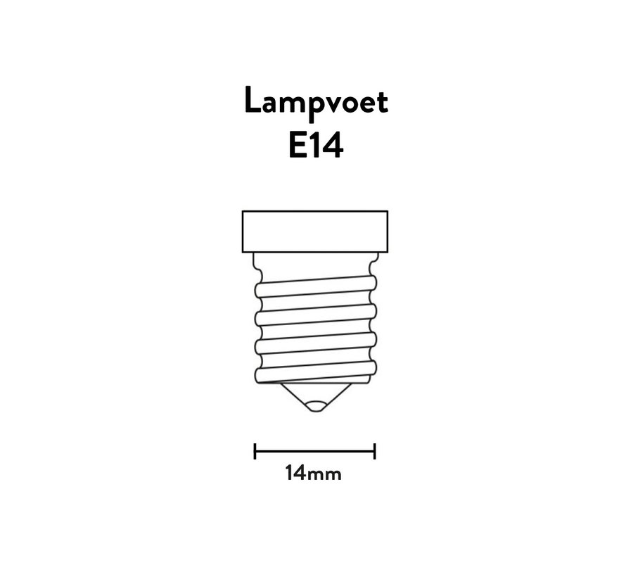 LED Filament candle lamp frosted - E14 - 6W - 810lm - 2700K - not dimmable