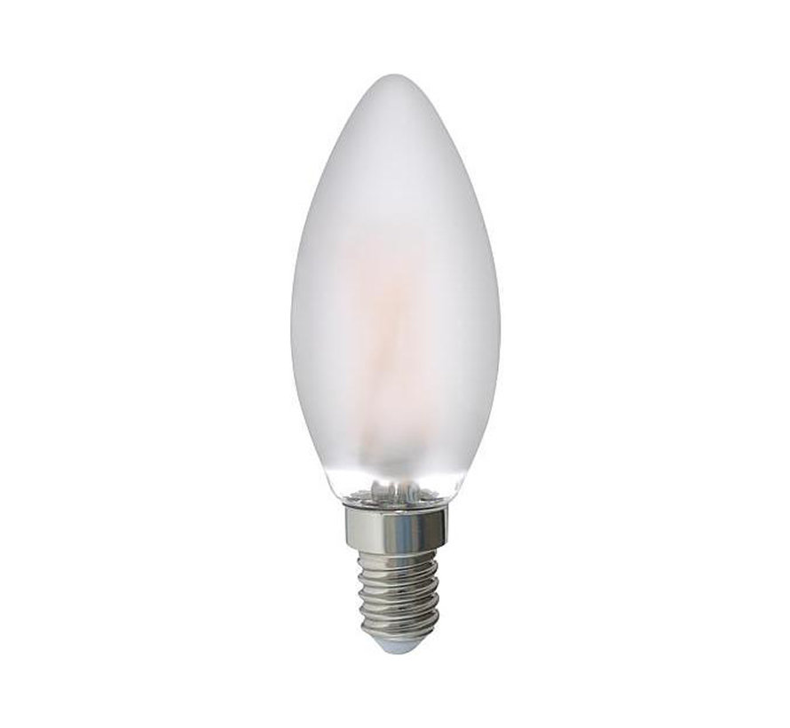 LED Filament candle lamp frosted - E14 - 6W - 810lm - 2700K - not dimmable