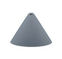 Ceiling rose plastic conical 'Axell' - 1 cord - Ø120mm | Grey