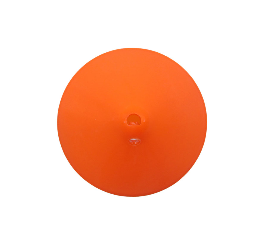 Ceiling rose plastic conical 'Axell' - 1 cord - Ø120mm | Orange