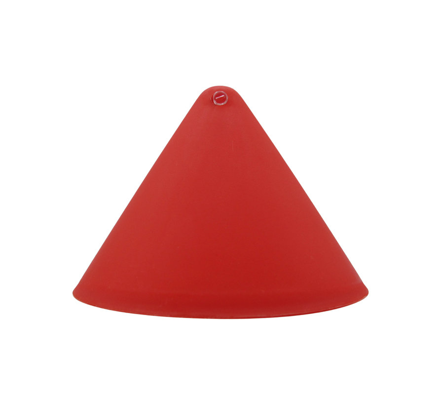 Ceiling rose plastic conical 'Axell' - 1 cord - Ø120mm | Red