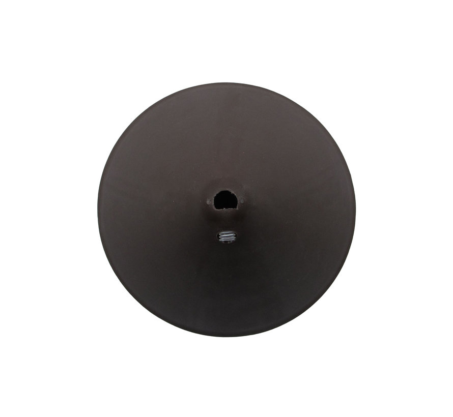 Ceiling rose plastic conical 'Axell' - 1 cord - Ø120mm | Brown