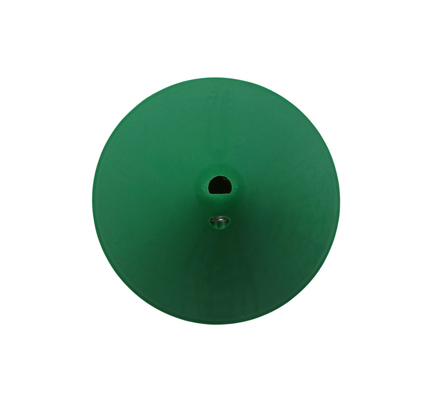 Ceiling rose plastic conical 'Axell' - 1 cord - Ø120mm | Dark green