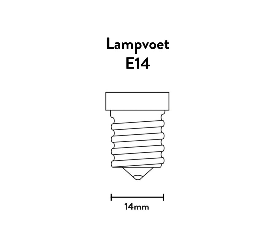 LED Filament candle lamp frosted - E14 - 5W - 620lm - 2700K - dimmable