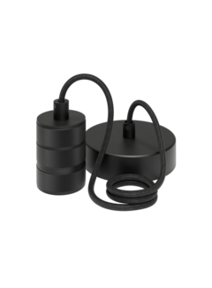 Calex Cordset with lampholder and 1,5 cord | Matt Black