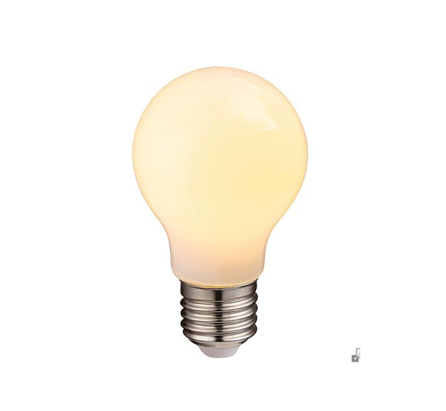 EGB Led Filament Lamp Peervorm A60 - E27 - 7W - 800 lumen- 2700K - warm wit - opal - niet dimbaar