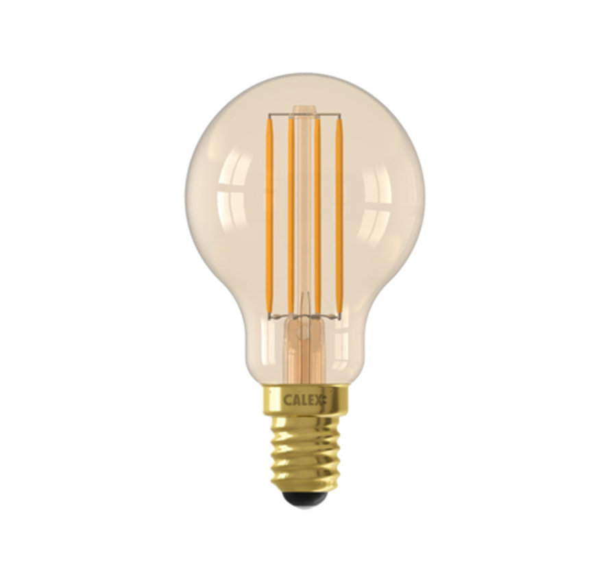 SMART LED-Lampe Gold Kugelbirne Lichtquelle - P45 - E14 - 220-240V - 4.9W - 470lm- 1800-3000K