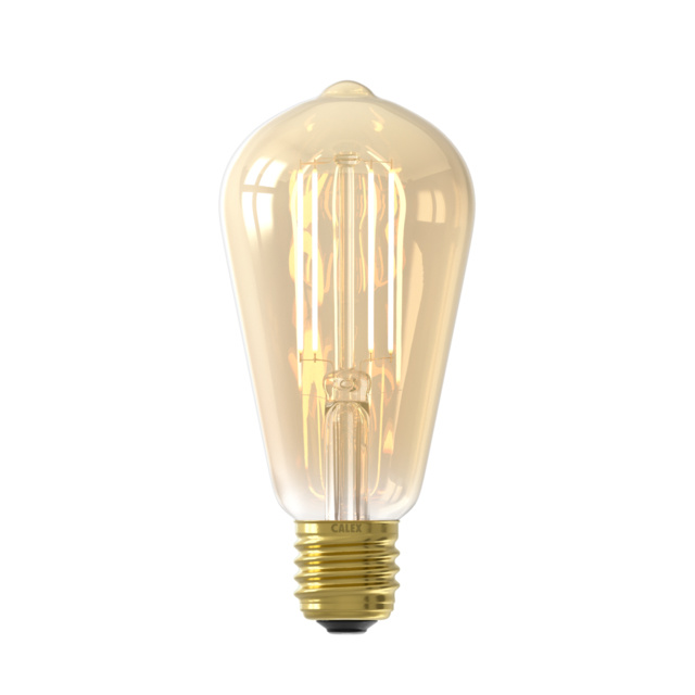 Calex ampoule LED rustique - couleur or - E14