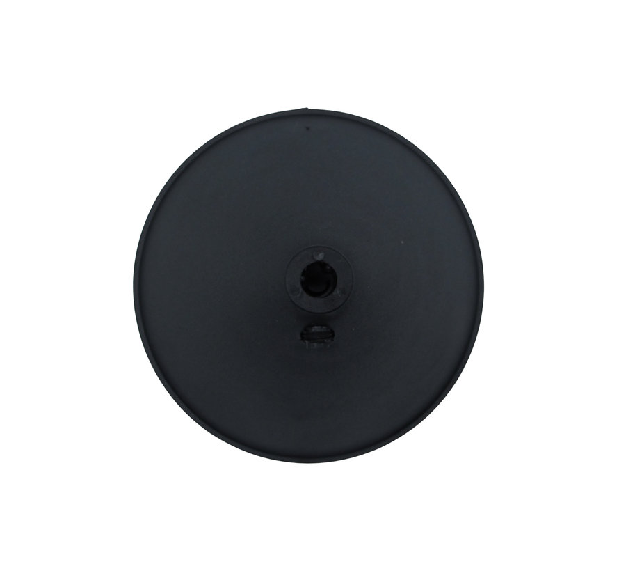 Ceiling rose plastic conical 'Axell' - 1 cord - Ø120mm | Black