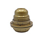 Plastic Lamp Holder with two screw rings and male thread - Gold (E27)