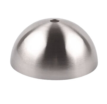 Kynda Light Metal Ceiling Rose 'Hemming' - 1 cord | Brushed Nickel (stainless steel look)