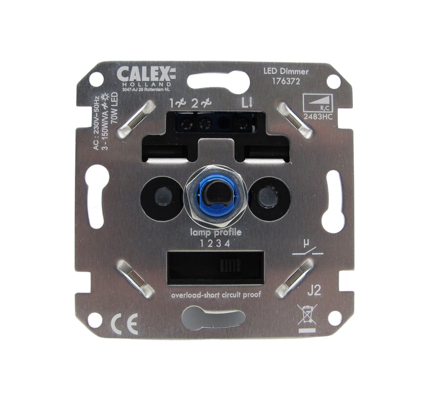 Calex RC Built-in dimmer for LED  universal with cover plate - 230 V (LED 3-70W) - 176372