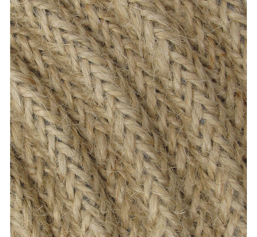 Fabric Cord Jute - Raw Yarn - Braided | 3-pole