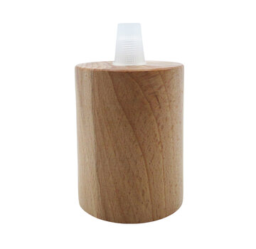 Kynda Light Wooden Lamp Holder 'Woody Raw' Cylinder