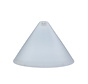 Ceiling rose plastic conical 'Axell' - 1 cord - Ø110mm | Transparent