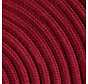 Fabric Cord Cherry Red - round, linen