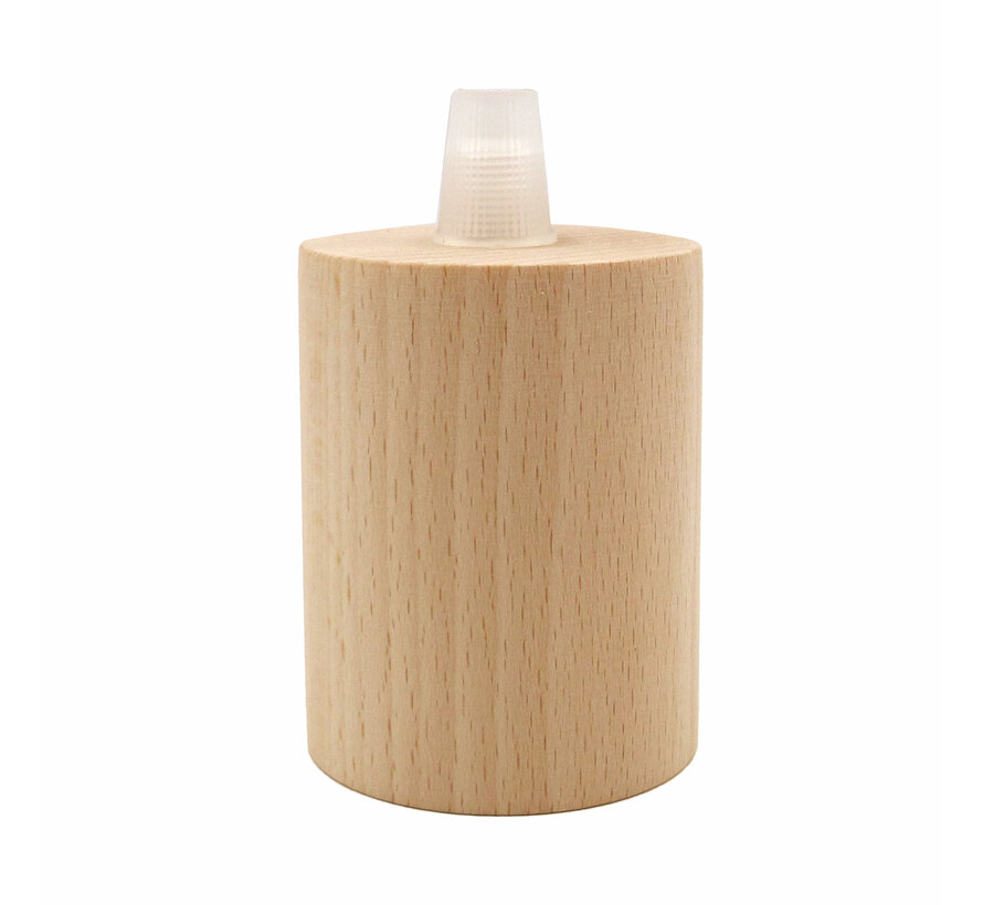 Wooden Lamp Holder 'Woody' Cylinder E27