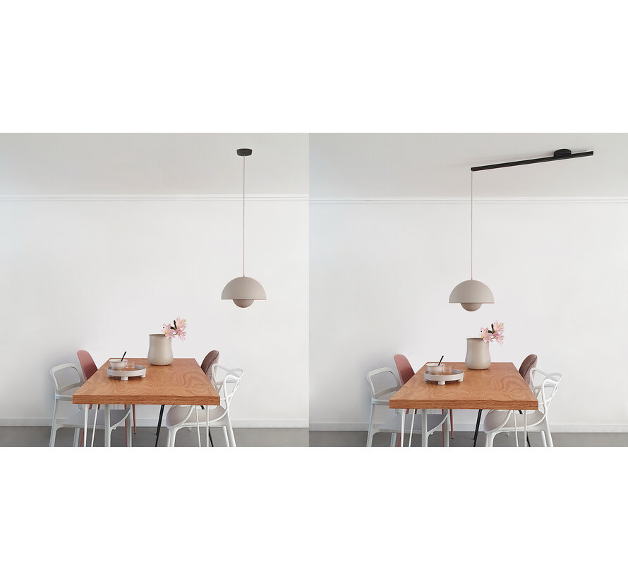 Lightswing Single Black | Hanging system 1 lamp