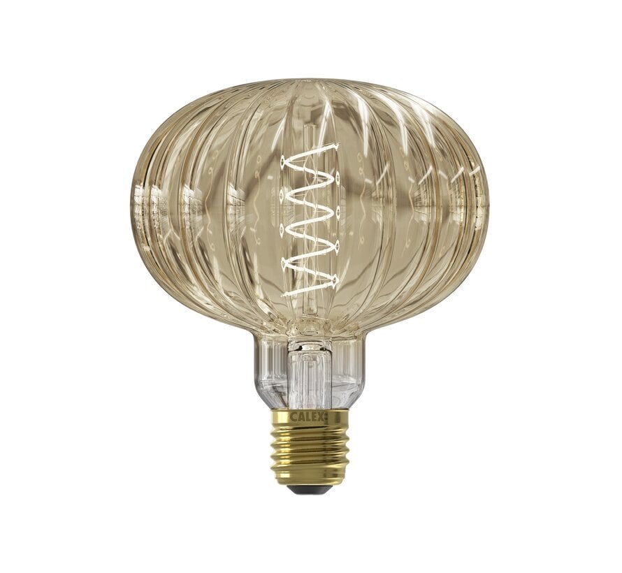 Calex Metz Amber Pulse Series LED Spiral Filament - Ø125mm - 4W - 240lm - 2000K - dimmable