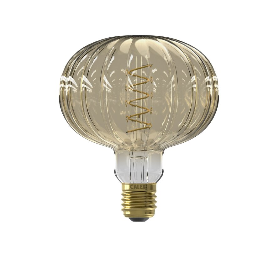 Calex Metz Amber Pulse Series LED Spiral Filament - Ø125mm - 4W - 240lm - 2000K - dimmable