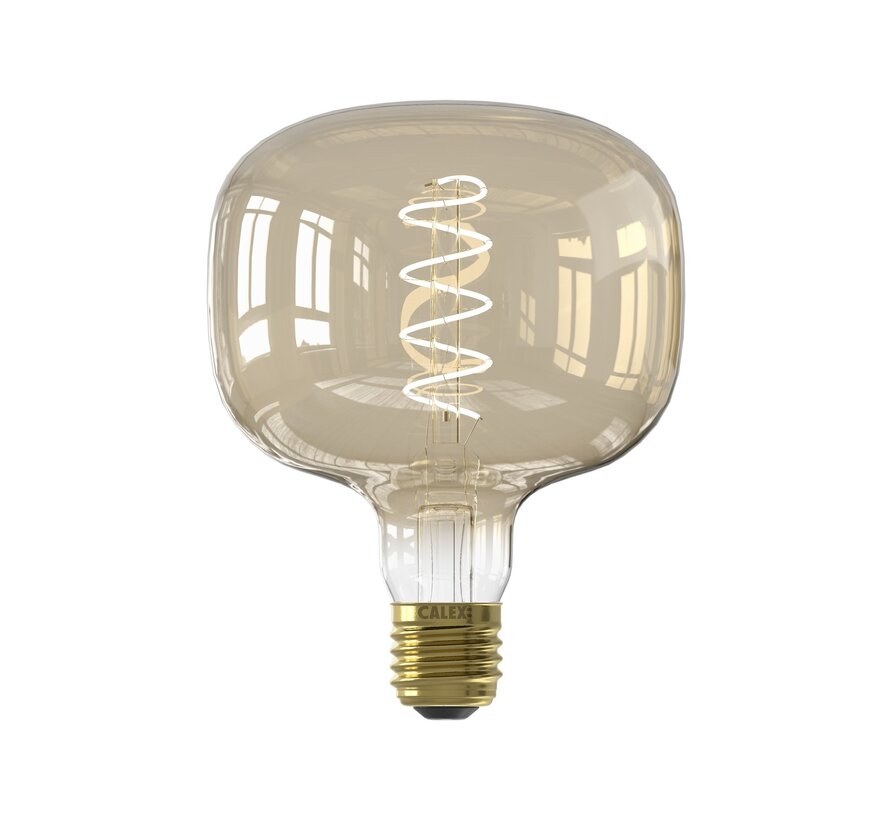 Calex Amber Rondo Series LED Spiral Filament - Ø118mm - 4W - 240lm - 2000K - dimmable