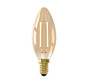 LED Straight Filament Candle Lamp Gold - E14 - 3,5 W - 250lm - 2100K - extra warm white - dimmable