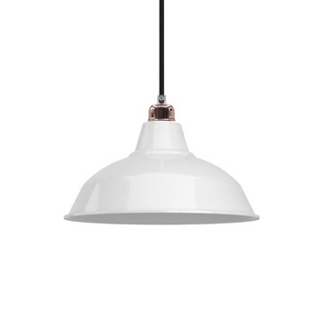 Kynda Light Lampenschirm industriell 'Eris' Metall | Weiß