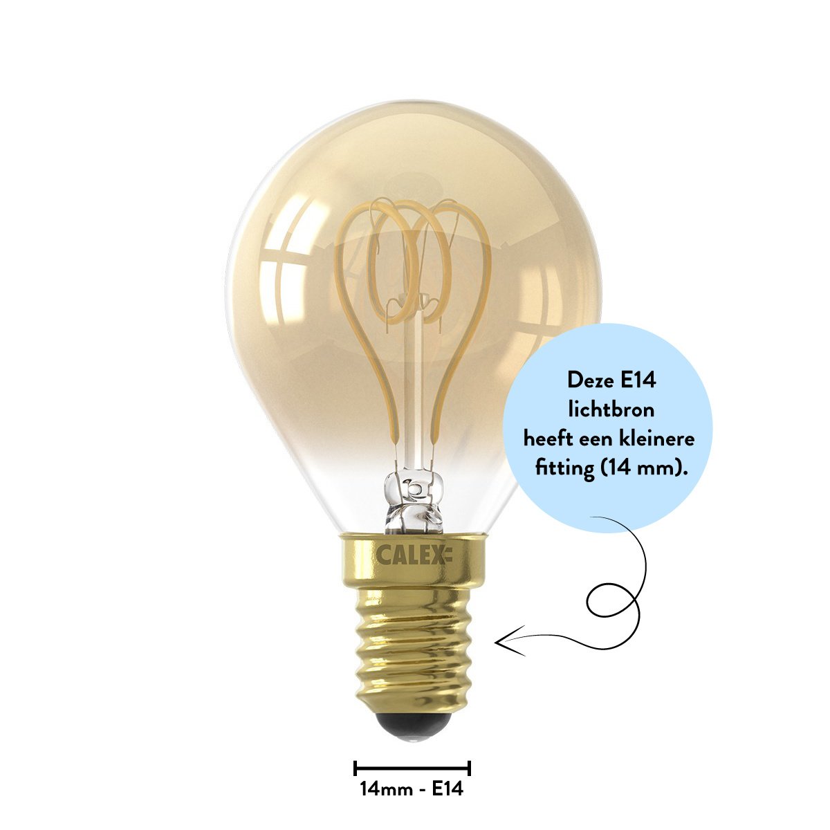 Calex source lumineuse LED Dijon - ambre - 4W - dimmable