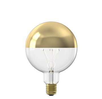 Calex LED Full Glass Filament Top Mirror G125 | Gold