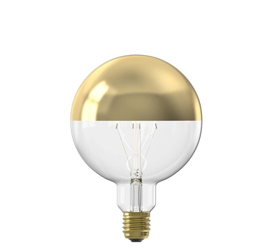 LED lamp Filament Kopspiegel G125 - Goud - E27 - 200 lumen - 4W - 1800 K - Dimbaar