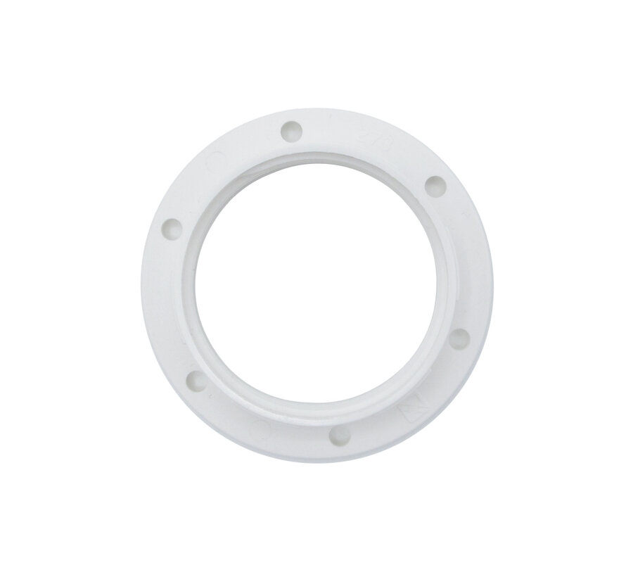 Kunststof ring voor E27 fitting met buitendraad - ⌀57mm | Wit