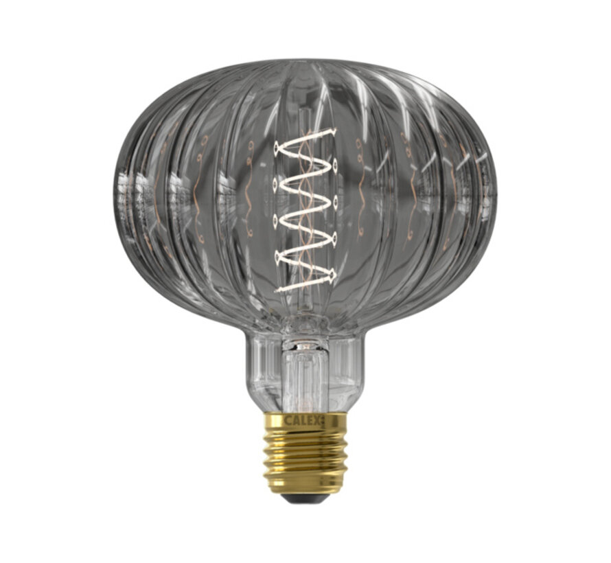 Calex Metz Smokey Pulse Series LED Spiraal Filament - Ø125mm - 4W - 40lm - 2000K - dimbaar