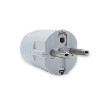 Kynda Light Plug round (grounded / pin ground) NL+BE | White