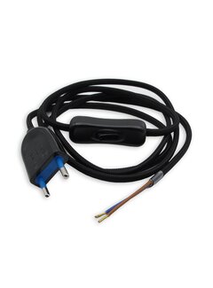 Kynda Light Power cord with switch and plug | Black (flat)