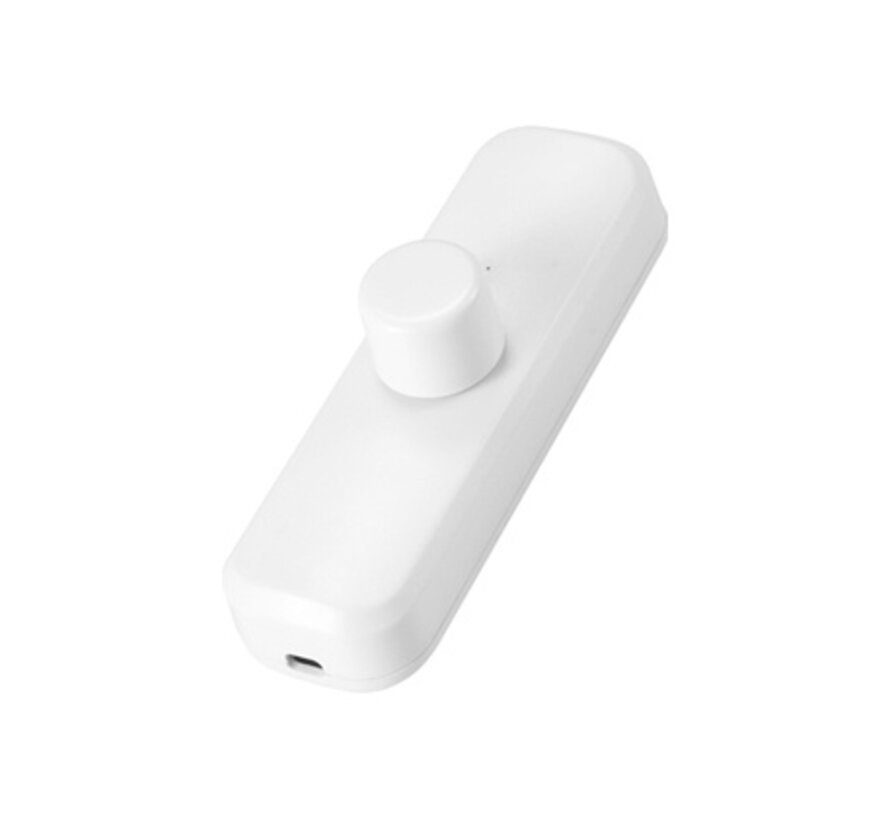 Universele Snoerdimmer met draaiknop  0-25W | Wit