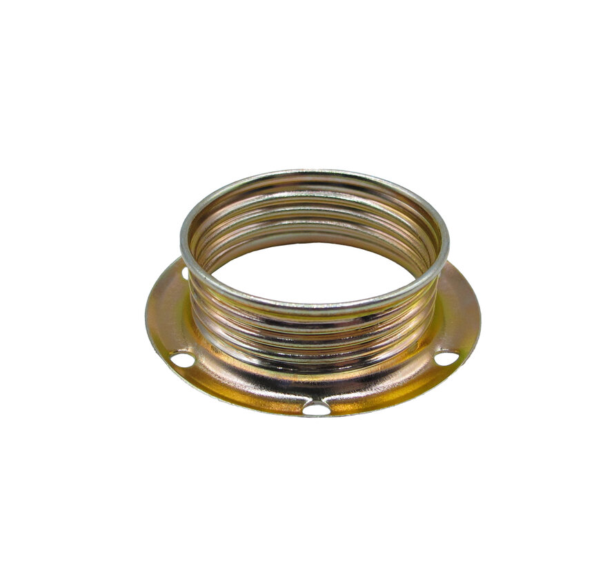 Metal ring E14 for lamp holder with external thread - ⌀40mm | Brass