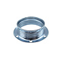 Metal ring for E14 lamp holder with external thread - ⌀40mm | Chrome