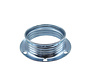 Metalen schroefring voor E14 fitting met buitendraad - ⌀40mm | Chroom