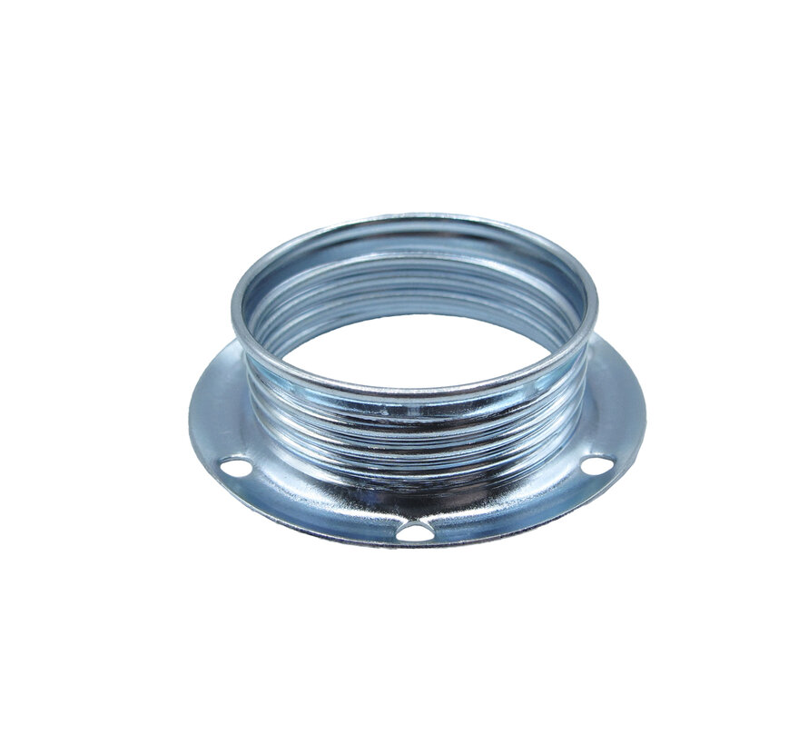 Metal ring for E14 lamp holder with external thread - ⌀40mm | Chrome
